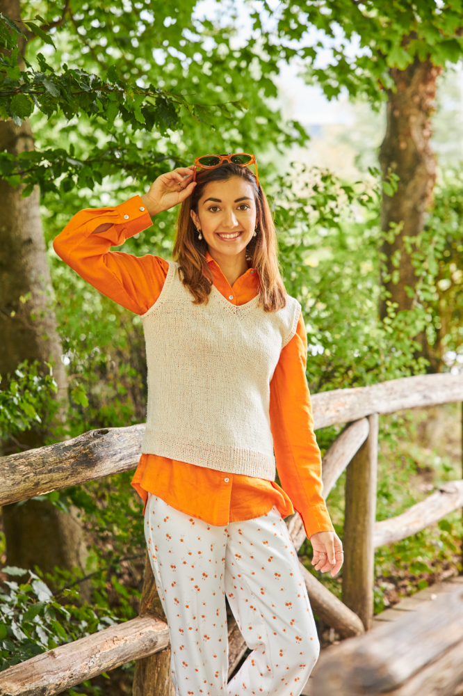 Pullunder - Top in Natur  | Wollpaket mit Silky  | Stricken | Regina Bühler, Pro Lana Pullunder - Top in Natur  | Wollpaket mit Silky  | Stricken | Regina Bühler, Pro Lana