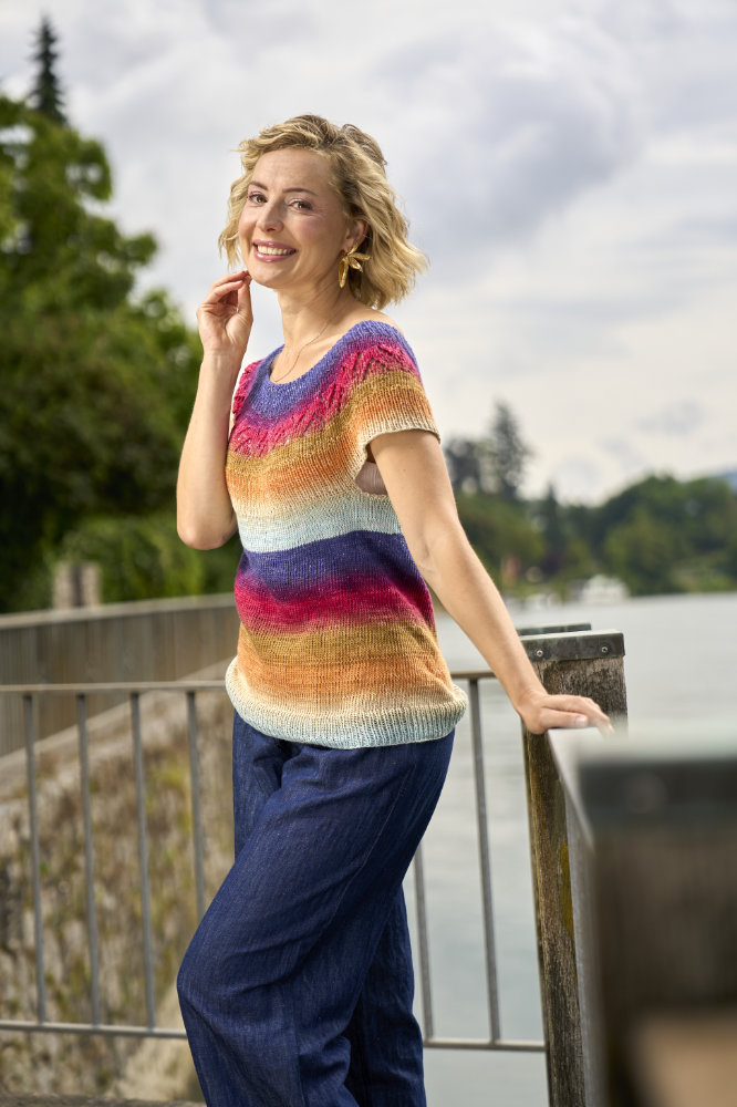 Strickshirt mit Rundpasse | Anleitungsheft | Wolle 1-2-3 Ideen  | Stricken | Pro Lana, Silvia Jäger, Andel Konrad