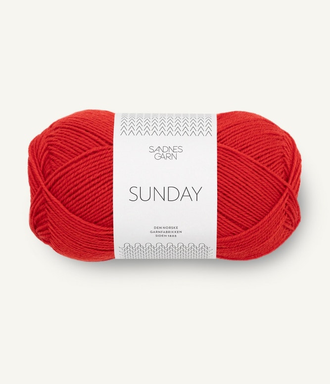 Sunday von Sandnes Garn 4018 - scarlet red