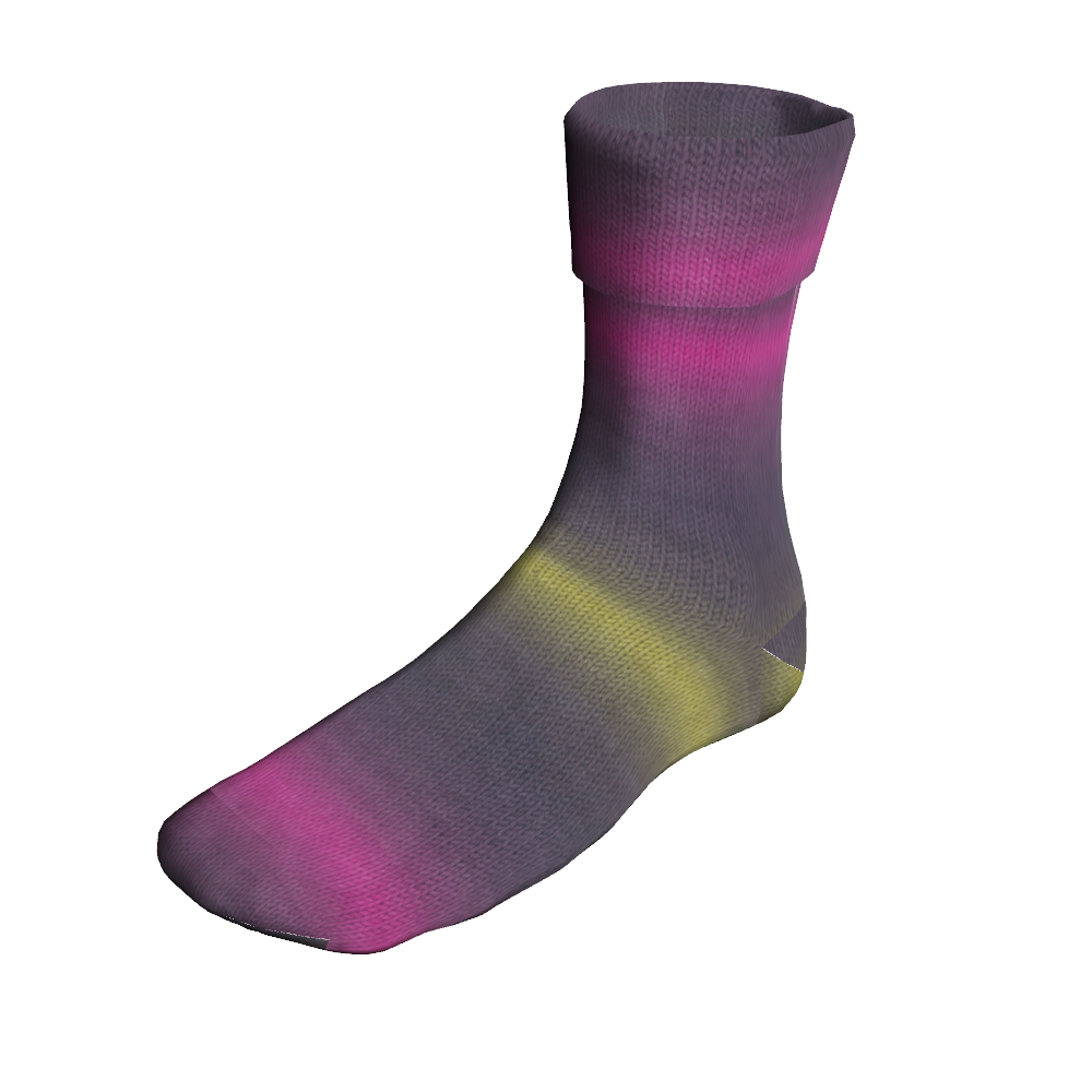 Super Soxx 4-fach von Lang Yarns Stormy Degrade - 0336 - Tsunami