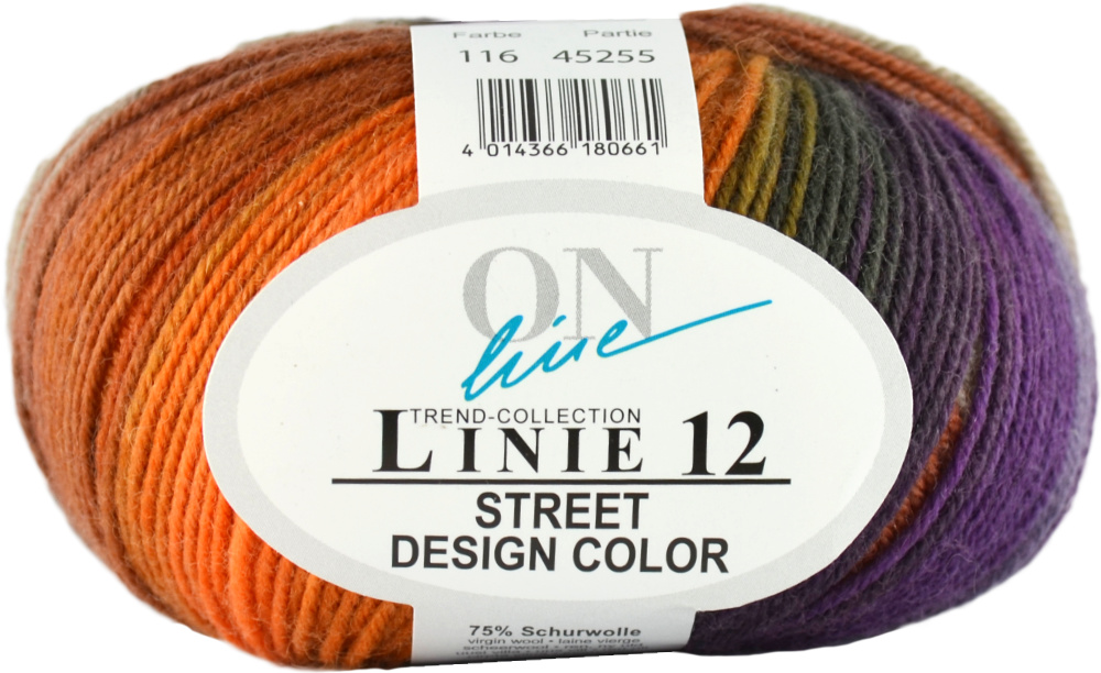 Street Design-Color Linie 12 von ONline 0116 - beere/braun/grün