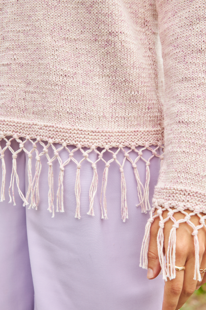 Pulli mit Fransen  | Wollpaket mit Viva Summer  | Stricken | Regina Bühler, Pro Lana Pulli mit Fransen  | Wollpaket mit Viva Summer  | Stricken | Regina Bühler, Pro Lana