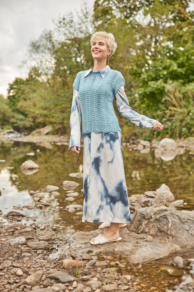 Kurzarmpulli mit Ajourmuster | Anleitungsheft | Wolle Montenegro  | Stricken | Regina Bühler, Pro Lana Kurzarmpulli mit Ajourmuster | Anleitungsheft | Wolle Montenegro  | Stricken | Regina Bühler, Pro Lana