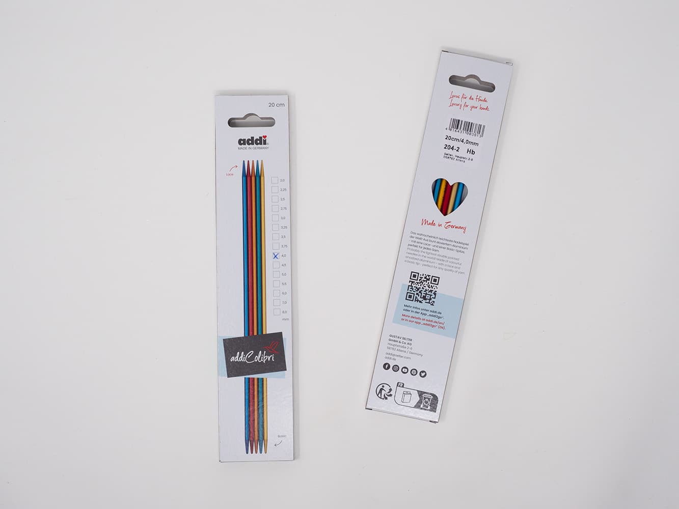Nadelspiel addiColibri von addi 15 cm 4,00 mm Nadelspiel addiColibri von addi 15 cm 4,00 mm