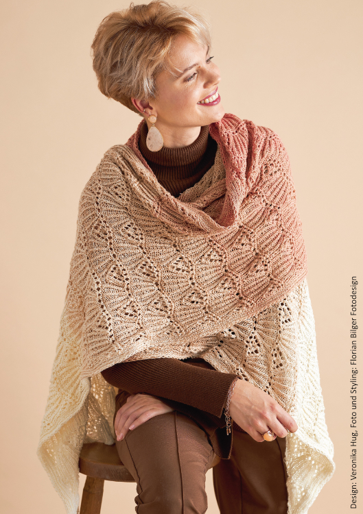 XXL-Stola Real-Dream  | Wollpaket mit BOBBEL cotton 800m  | Stricken | Veronika Hug, Woolly Hugs, Christophorus Verlag