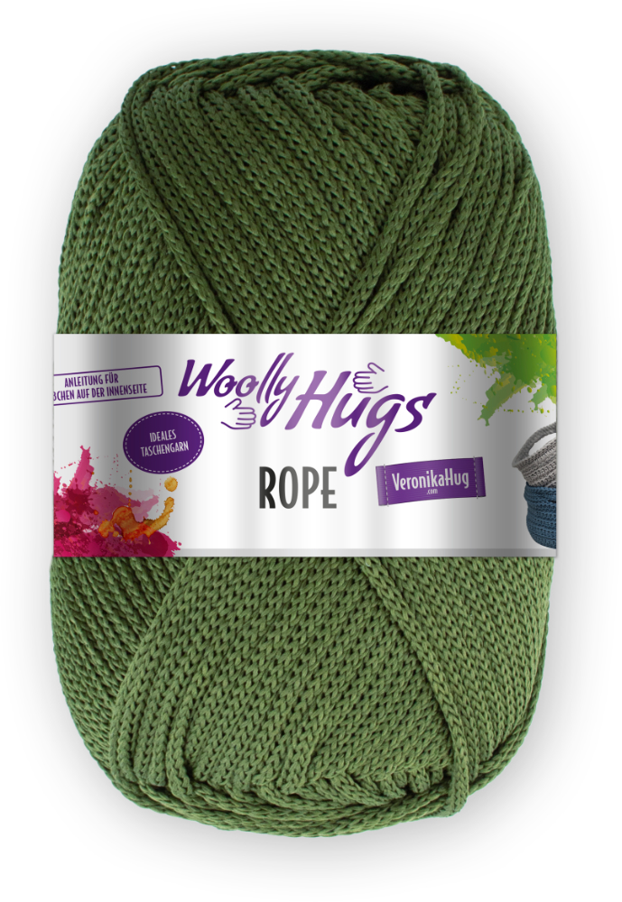 Rope von Woolly Hugs 0072 - oliv