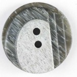 Modeknopf mit stufenförmigen Erhöhungen 23 mm grau von Dill