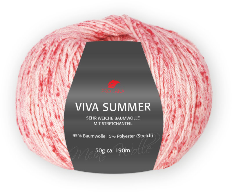Viva Summer von Pro Lana 0086 - rot meliert Viva Summer von Pro Lana 0086 - rot meliert