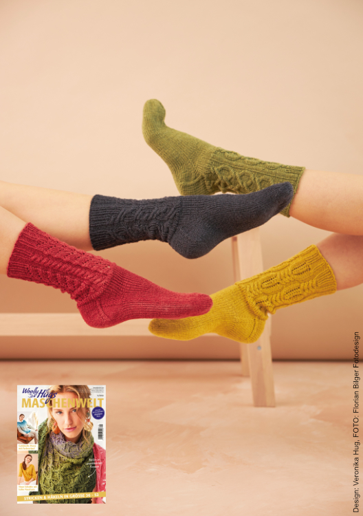Socken - Parade  | Wollpaket mit Merino Silk Socks Stretch, 4-fach  | Stricken | Veronika Hug, Woolly Hugs, Christophorus Verlag
