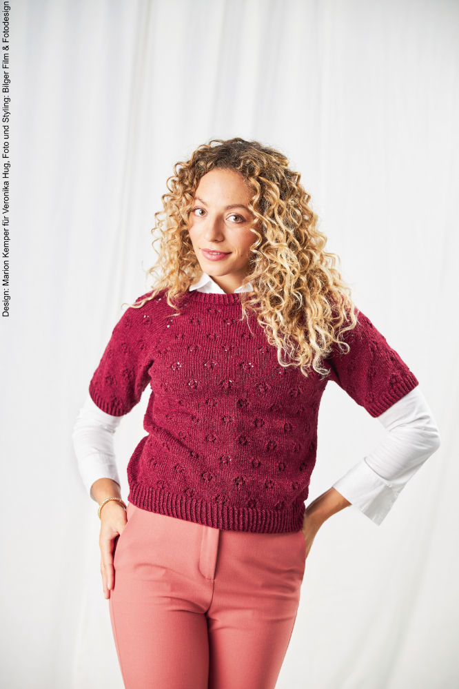 Raglanpulli Ajoublümchen  | Wollpaket mit Merino Silk Socks Stretch, 4-fach  | Stricken | Veronika Hug, Woolly Hugs, Christophorus Verlag