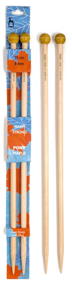 Jackenstricknadeln Maple von Pony 35 cm | 12,00 mm