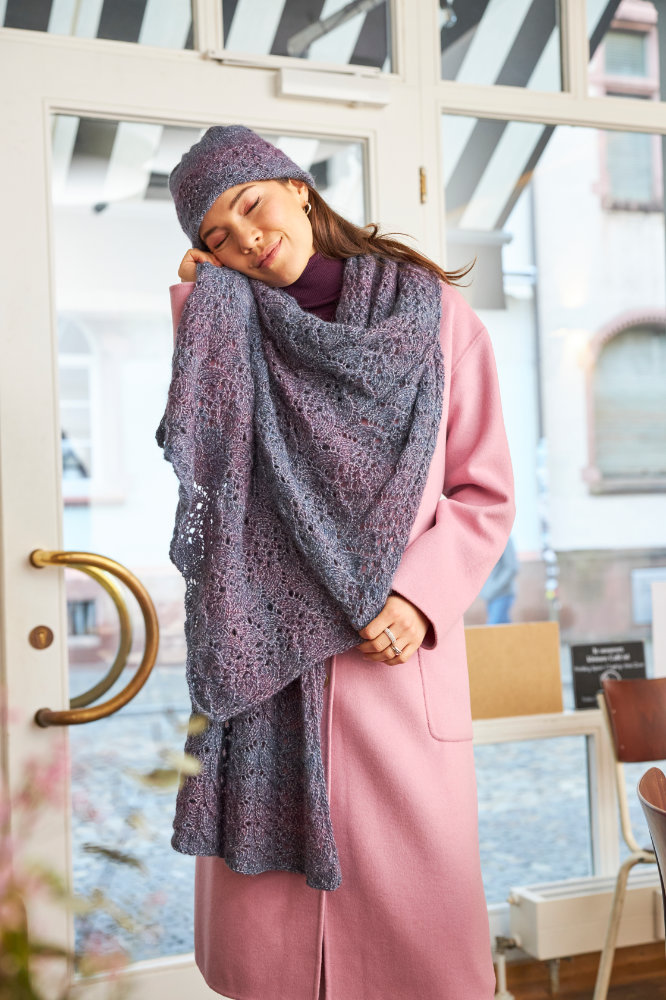 Tuch mit Fantasiemuster  | Wollpaket mit Melbourne  | Stricken | Pro Lana, Christophorus Verlag