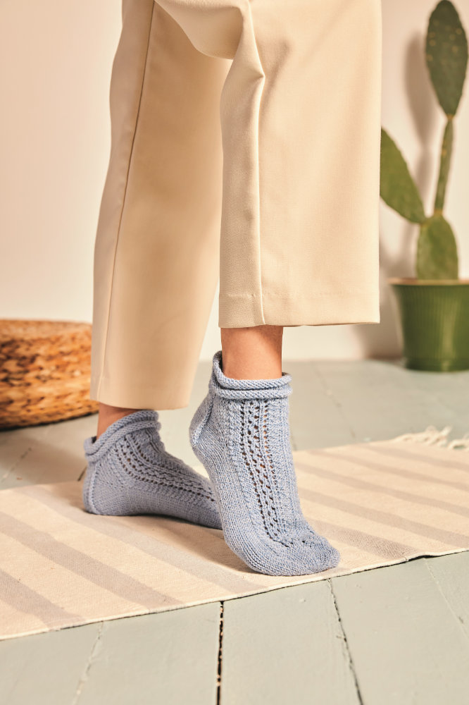Sneakers Sea-View  | Wollpaket mit Merino Silk Socks Stretch, 4-fach  | Stricken | Veronika Hug, Woolly Hugs, Christophorus Verlag