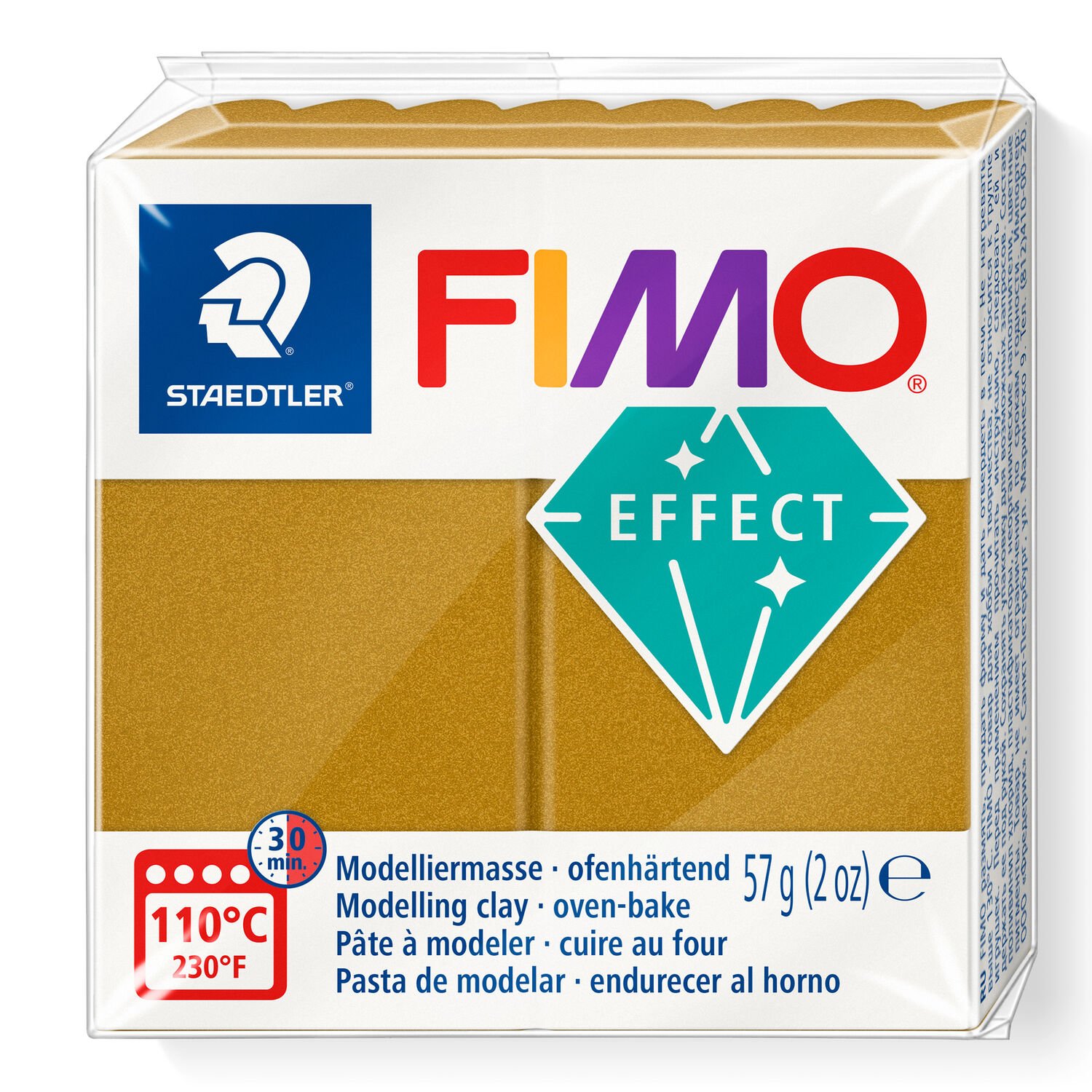 Modelliermasse FIMO® effect 8010 Metallic 0091 metallic stahlgrau