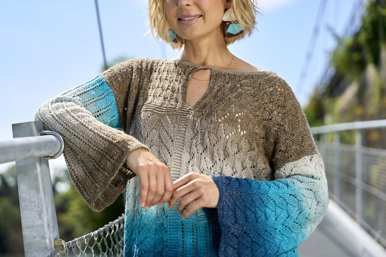 Tunika mit Ajourmustermix | Anleitungsheft | Wolle 1-2-3 Ideen  | Stricken | Pro Lana, Silvia Jäger, Andel Konrad