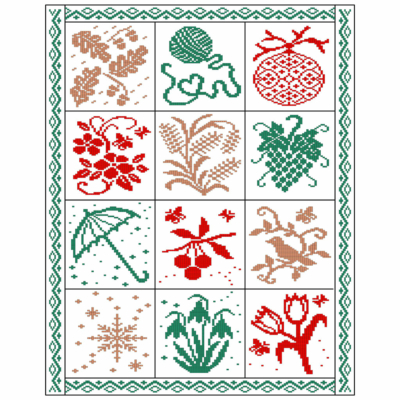 Woolly Hugs Jahresdecke im Doubel-Face | Anleitung | Wollpaket mit SHEEP  | Stricken | Woolly Hugs, Silvia Jäger