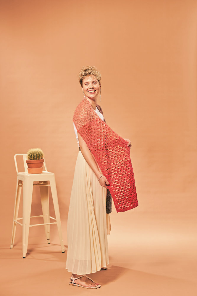 Stola Blubber-Blasen | Anleitungsheft | Wolle BOBBEL cotton 800m  | Stricken | Veronika Hug, Woolly Hugs, Christophorus Verlag