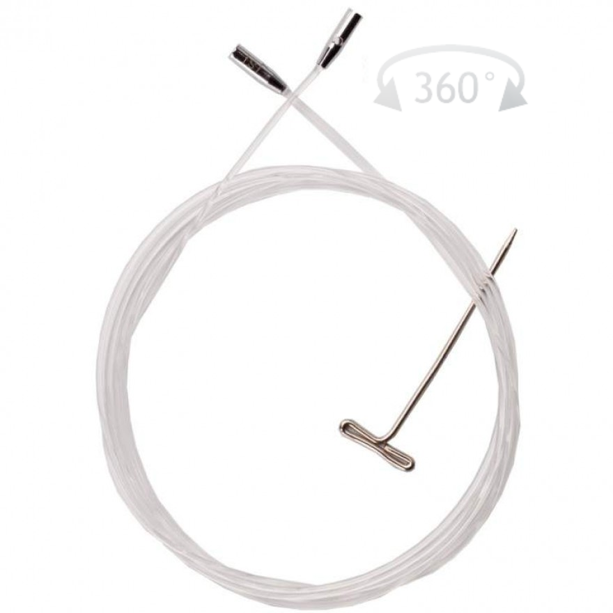Seil Spin Nylon für Nadelspitzen von Chiaogoo 93cm für 120cm/47'' Rundstricknadel  Small