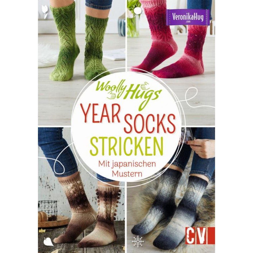 Woolly Hugs YEAR-Socks stricken - Mit japanischen Mustern 