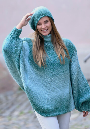 Fano Linie 359 von ONline 0110 - mint / petrol degradé Fano Linie 359 von ONline 0110 - mint / petrol degradé