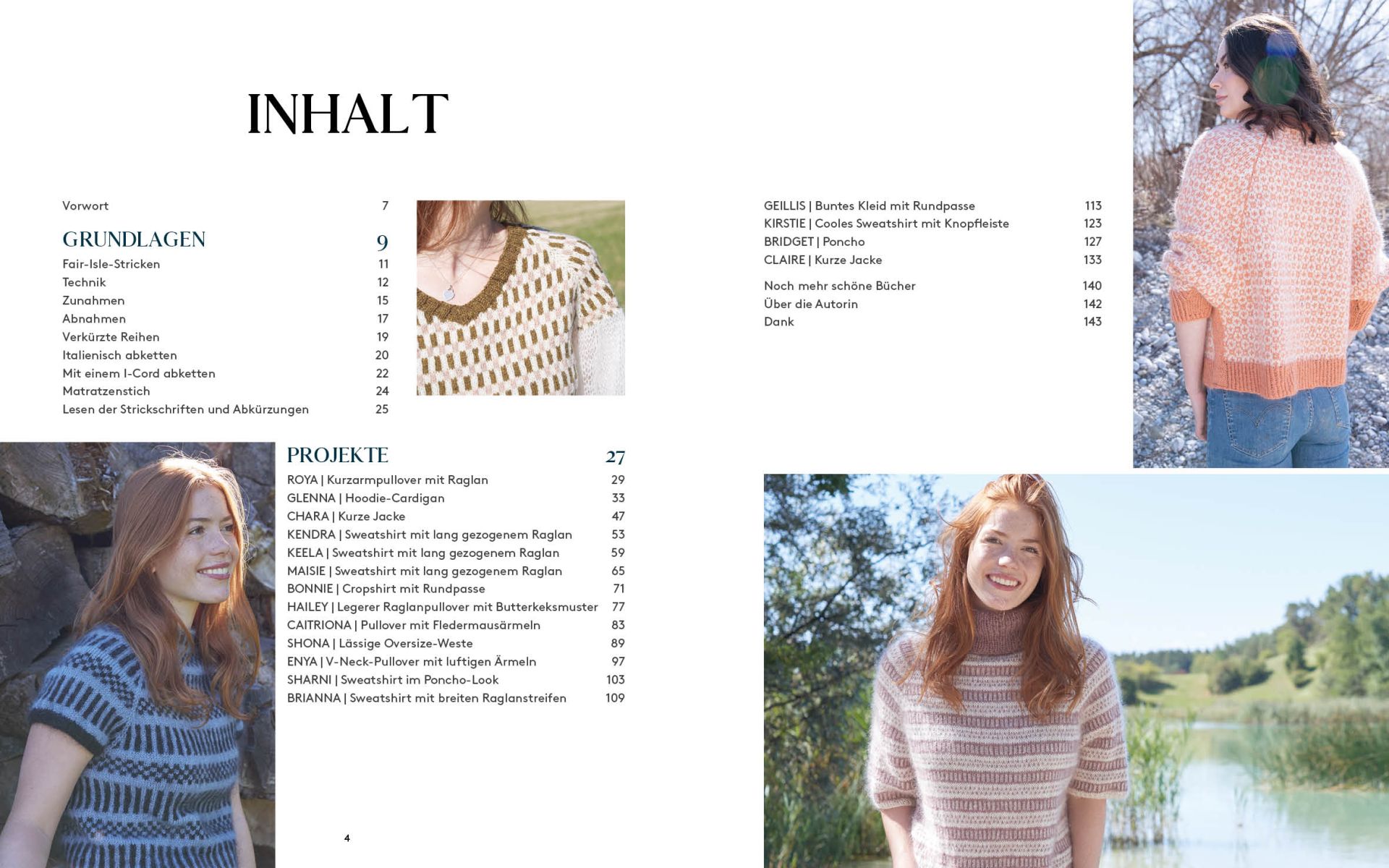 Nordische Pullover stricken - Durchgehende Strickmuster für Fair-Isle-Pullover, Cardigans, Ponchos und Co.