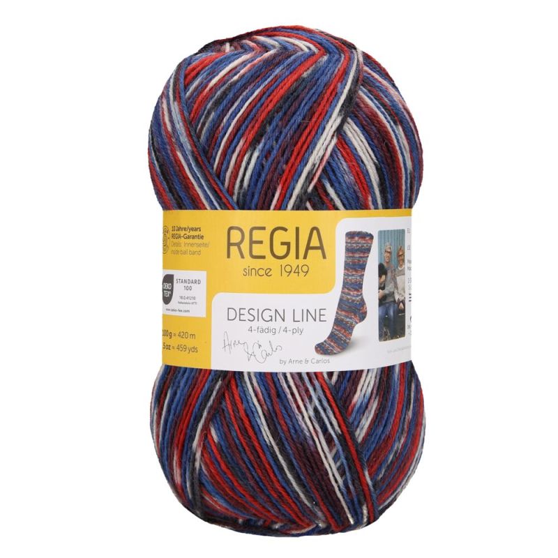Sockenwolle Design Line by Arne & Carlos von Regia 03890 hasvik color