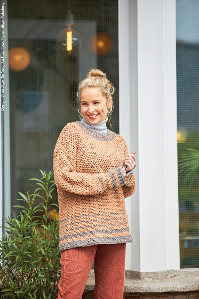 Häkelpullover Terra | Anleitungsheft | Wolle SHEEP  | Häkeln | Veronika Hug, Woolly Hugs, Christophorus Verlag