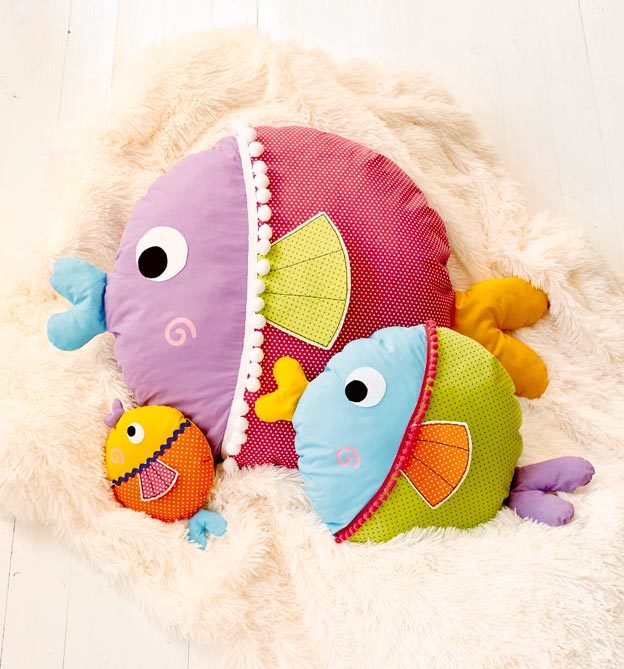 Kugelrunde Kuschelkissen nähen - Über 30 Modelle in 3 Größen, mit Plotter-Vorlagen