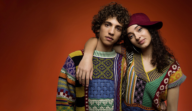 Pullover "Knirpz" Herren | Anleitungsheft | Wolle Reggae  | Stricken | Raphaela Blumenbunt