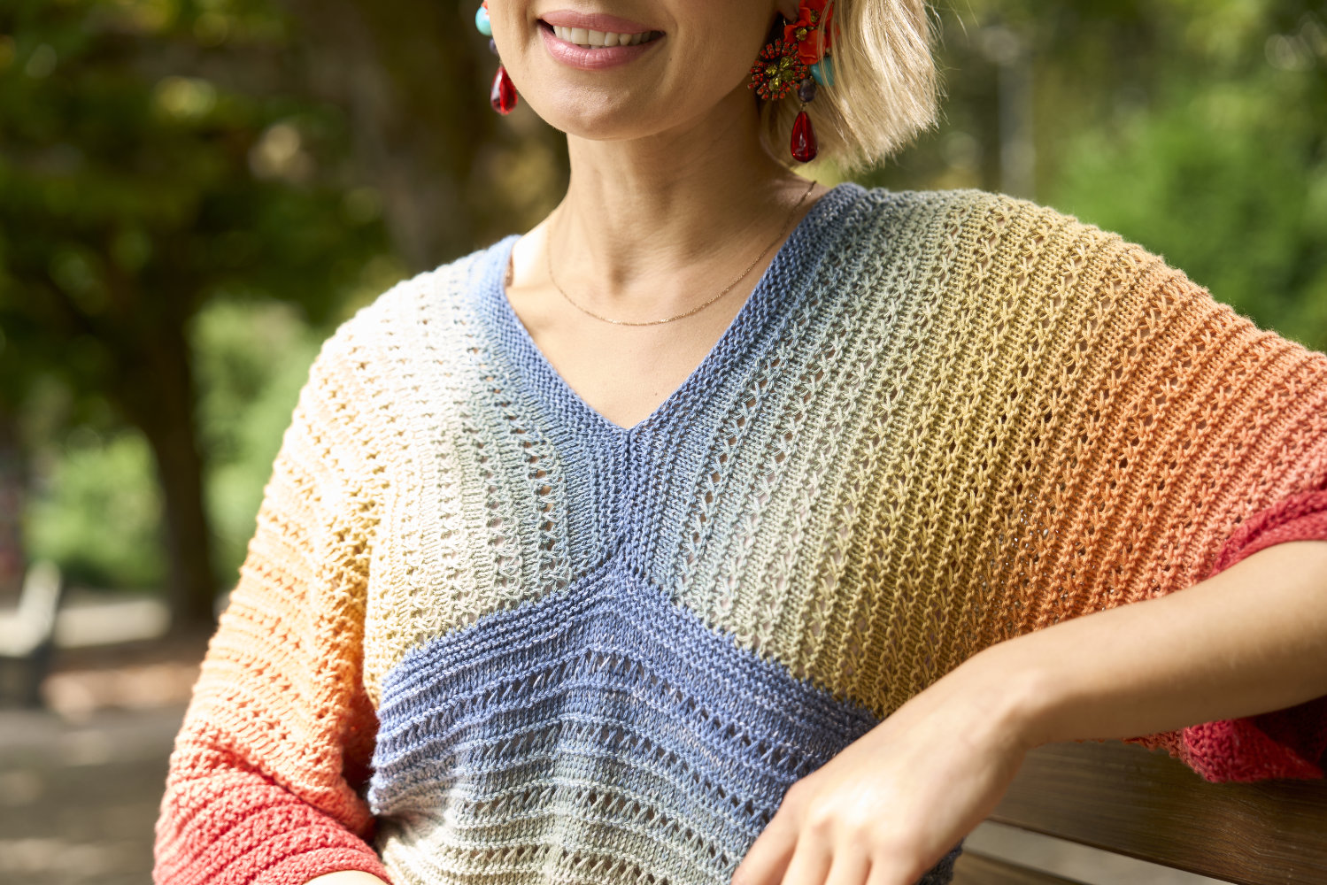 Tunika mit Ajourstreifen | Anleitungsheft | Wolle 1-2-3 Ideen  | Stricken | Pro Lana, Silvia Jäger, Andel Konrad