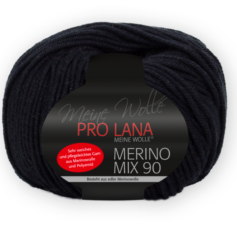 Merino Mix 90 von Pro Lana 0099 - schwarz