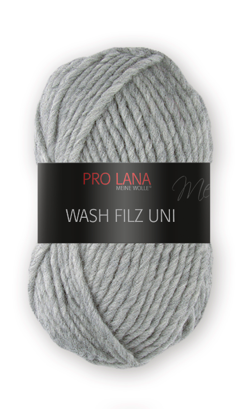 Wash-Filz von Pro Lana 0191 - hellgrau