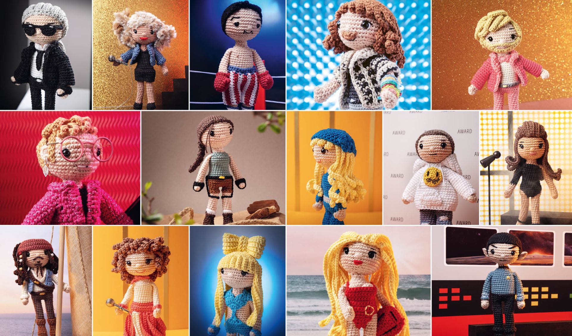 Promis und Stars häkeln - 15 Kult-Stars aus Film, Musik und Fernsehen als Amigurumis häkeln
