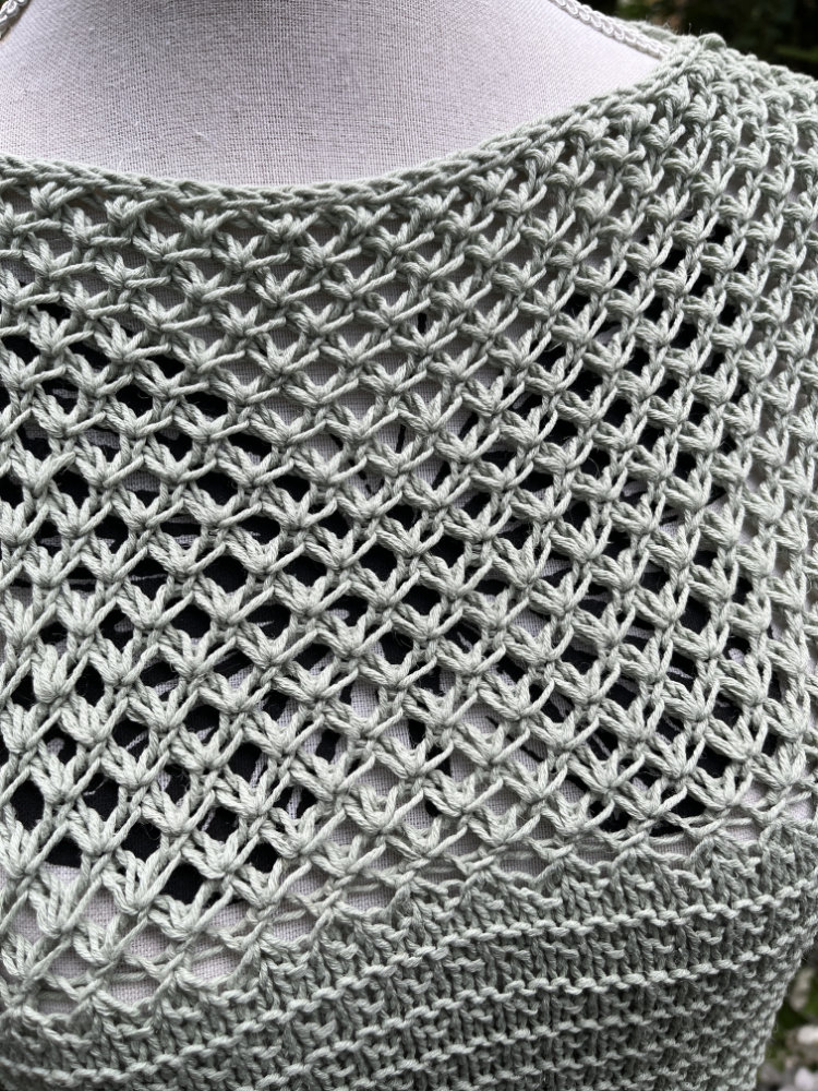 Sommershirt Blättermädchen | Einzelanleitung | Wolle Natural Logic  | Stricken | Sylvie Rasch