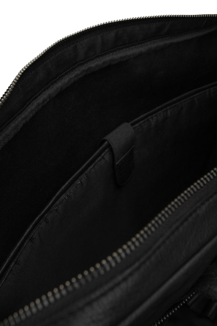denver - edle computertasche , handgefertigt aus Echtleder von muud black