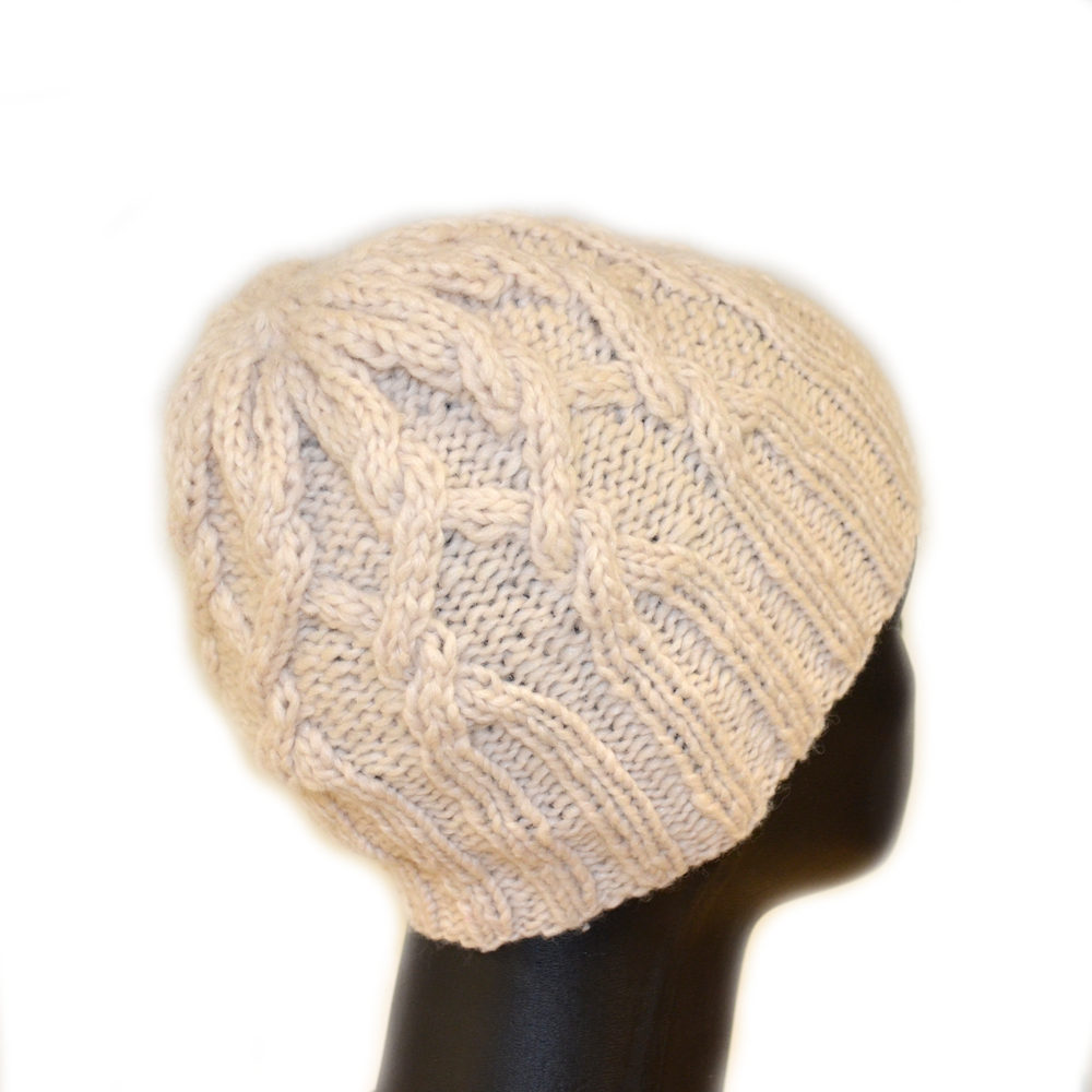 Mütze Stella mit Zopf | Einzelanleitung | Wollpaket mit SHEEP  | Stricken | Annemarie